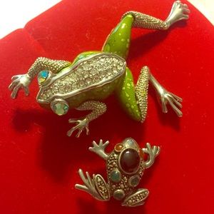 🐸🐸VINTAGE-Froggy Brooches 🐸🐸